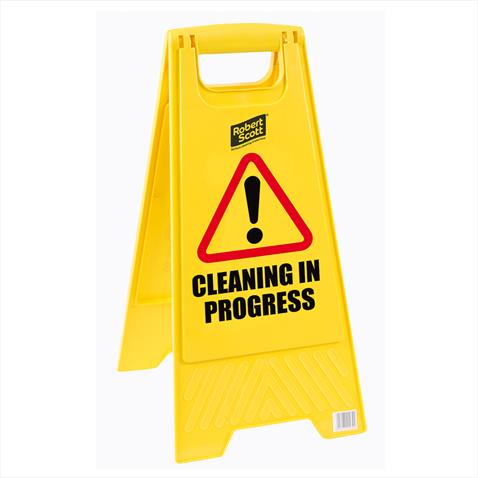 SIGNS "Cleaning In Progress" Sign