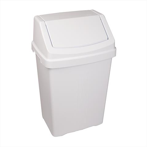 Swing Bin & Lid 50L - WHITE
