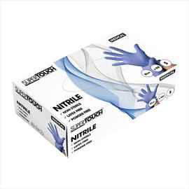SuperTouch NITRILE Gloves BLUE - SMALL - box 100