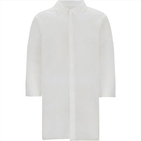 Disposable Visitors Coats - WHITE - VELCRO - SMALL- CASE 50