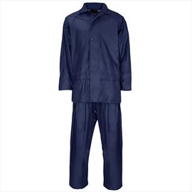 Rainsuit POLY/PVC - BLUE - MEDIUM