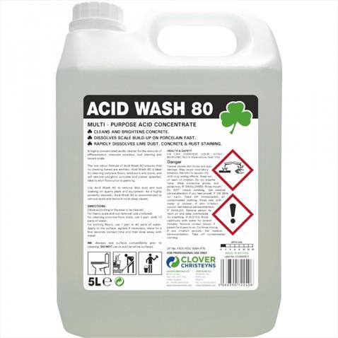 ACID WASH 80 - Extra Strong Acidic Cleaner - 5 litre