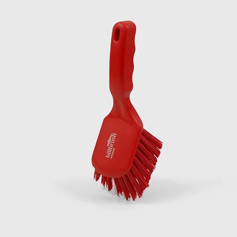 Hill Brush - Resin-Set DRS® Stiff 254mm Short Handled Brush - RED
