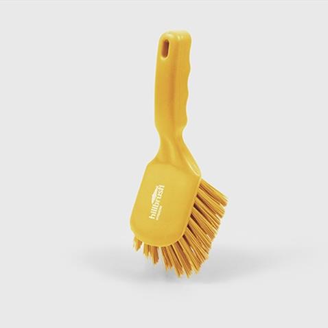 Hill Brush - Resin-Set DRS® Stiff 254mm Short Handled Brush - YELLOW