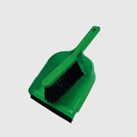 Hill Brush - DUSTPAN WITH SOFT BANISTER BRUSH - GREEN