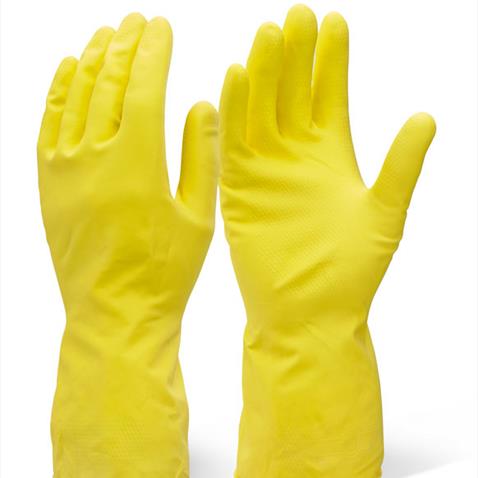 Household glove mediumweight YELLOW MEDIUM