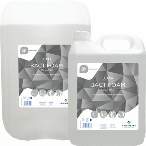 LUFRA BACTIFOAM/SOLA-BAC - Concentrated Cleaner & Disinfectant - 5 Litre