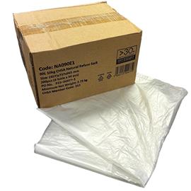 CLEAR 90L 10KG Refuse Sacks NA090E1 - CASE 200