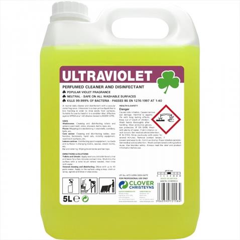 ULTRAVIOLET - perfumed cleaner & disenfectant concentrate 5L
