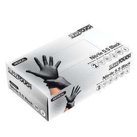 SuperTouch 5.5 NITRILE Gloves BLACK - SMALL - box 100